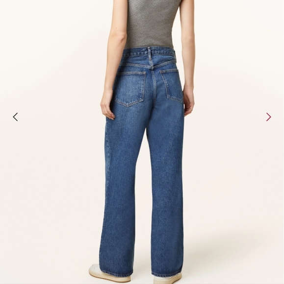 Agolde Fusion Classic Blue Organic Cotton Women's Relaxed Fit Jeans Sz 33 - Picture 2 of 12